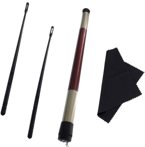 Toyvian Flötenreinigungsstab mit Saugfähigem Tuch für Flöten und Piccoloflöten Langlebiger Flötenreiniger als Zubehör für Reinigung und Reisen