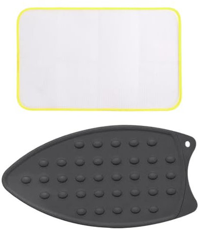 Silicone Tappetino per Riposo Stiro, Pad in Ferro Resistente al Calore, Tappetino in Silicone per Ferro, Tappetino per il Riposo in Ferro, Tappetino da Stiro Portatile, Grey