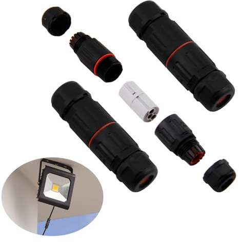 Anschlussdose für den Außenbereich, IP68, wasserdicht, 3-Wege-Kabelverbinder für Kabel 6-11 mm, Nylon-Verbindungsgehäuse, Haus- und landwirtschaftliche Anwendungen, 2 Stück