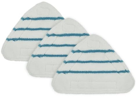 XBTNCYFE 3Pcs Steam Mop Ersatz Pads Dreieck Waschbar Tuch Reinigung Boden Mikrofaser Mopp Kopf Pad Steam Mop Armaturen