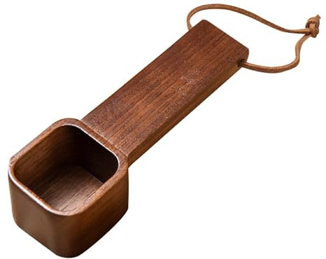 Kaffeskopa - Trä Kaffesked | Kaffemätare, Trä Kaffedoseringssked | Träskopa för Behållare, Omrörare För Matlagning Soppor, Mjöl, C