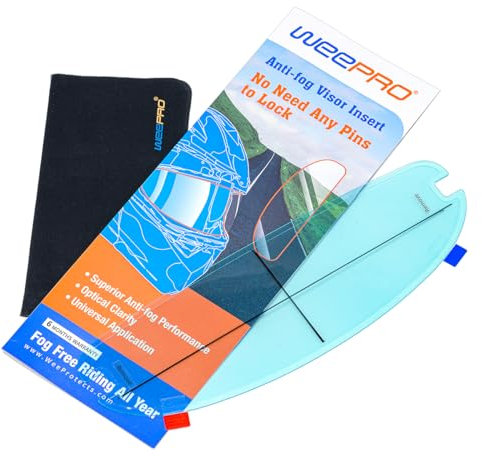 Motorcycle Helmet Lens, Photochromic and Anti-Fog Film for Motorcycle Helmet Visor Helmet Shield Insert Lens Transitional Visor Film from A Clear to A Indigo Tint,Stay Transparent Indoors,Darken in th