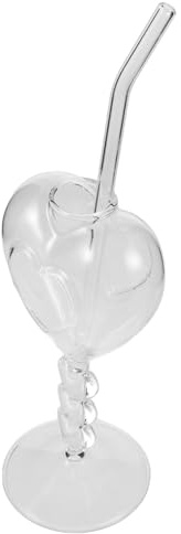 ULTECHNOVO Calice a Forma di Cuore 208ml in Vetro per Cocktail e Vino