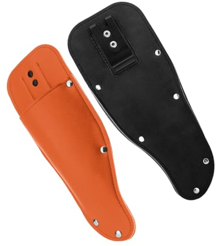 MOBUTOFU 2 pezzi Foderi in Pelle per Forbici da Giardinaggio Custodia Protettiva Leggera e Portatile per Potatore Copertura Sicura per Forbici da Potatura Resistente e Facile da