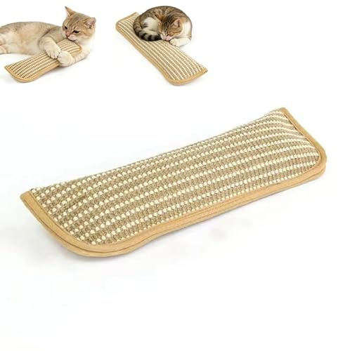 Jouet à mâcher interactif, coussin d'herbe à chat pour chat, coussin en sisal doux, résistant aux morsures et aux escaliers, arbre à chat en sisal, convient aux chiots à mâcher dans la maison (moyen)