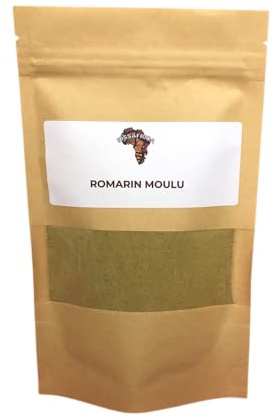 Malen Rosmarin 50 g – Rosmarinus Officinalis Pulver – Naturlig Aromatisk Ört för Kött, Grönsaker, Marinader och Medelhavsmat – 100% Rent