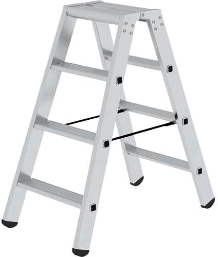 eurokraft pro | Scala a libro a gradini | salita su due lati | versione standard | 2 x 4 gradini