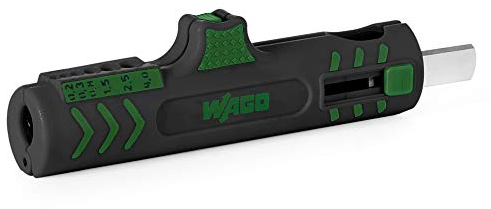 WAGO Universal Stripper 206-1442 | For diameters from 8 mm to 13 mm, ergonomic, non-slip grip zones, secure locking technology