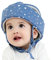 IULONEE Casqu Bebe de Sécurité Chapeau Infantile Tête de Protection Chapeaux de Coton pour Enfant Reglable Casque Rampant Étoilé Bleu