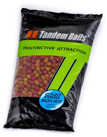 Tandem Baits Carp Food Mix Boilies Fruit & Sweet | Leckere Boilies für Karpfen Angeln ohne Mühe | Köder zum Große-Fische-Angeln | Karpfenzubehör für Profis & Hobby-Angler | Angelfutter 18 mm 10 kg