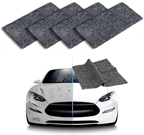 4 Stück Nano Sparkle Tuch,Wiederverwendbar Autolack Reparaturtuch für Autos | Politur Tücher für Reparatur VonKratzern,Lackpflege,Autoreinigung