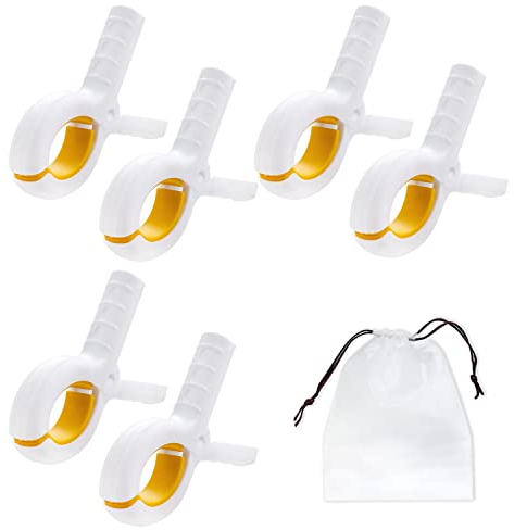 Confezione da 6 clip per asciugamani da spiaggia con 1 organizer con coulisse, clip bucato, punte bucato, mollette vestiti, antiscivolo sicurezza sedie a sdraio,spiaggia, giardino, piscina, lettini