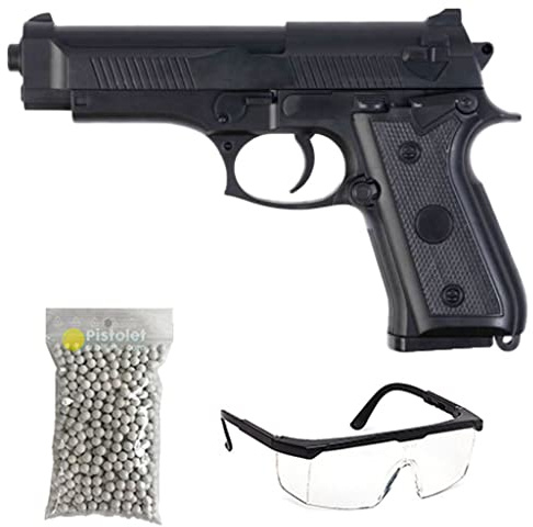 Saigo Defense Pack Airsoft Pistolet modèle Saigo Hi-Capa SG00056 à Ressort/matière: Plastique Haute résistance/Puissance 0.3 Joule/livré avec Accessoires Noir
