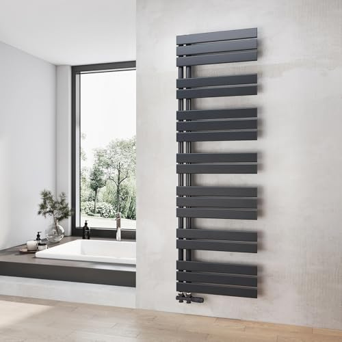 Heilmetz Badheizkörper Anthrazit Handtuchtrockner Heizung 500 x 1662 mm Bad Heizkörper Handtuchheizkörper Handtuchwärmer
