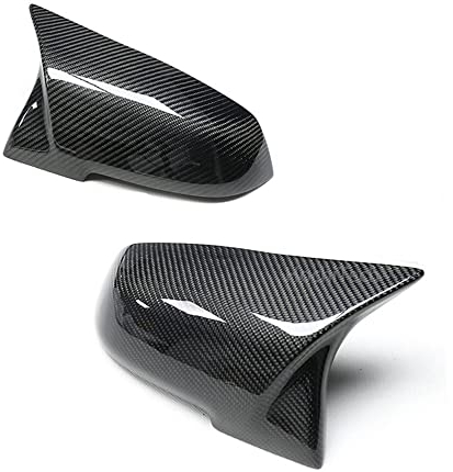 HEXEH Außenspiegelabdeckungen Für BMW 1 2 3 4 X-Serie F20 F21 F22 F23 F30 F32 F36 X1 E84 F87 M2 Rückspiegelabdeckung Kohlefasermuster Zubehör Auto Spiegelkappen(09)
