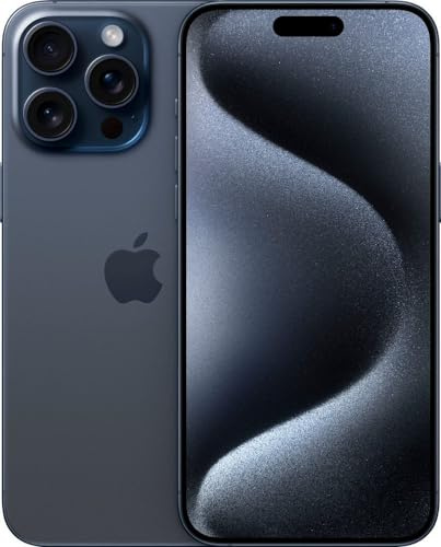 Apple iPhone 15 Pro Max, 256GB, Blue Titanium - AT&T (Renewed)