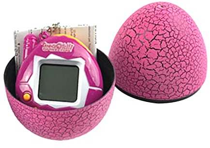 VGEBY Digitales Haustierspielzeug, Tragbare, Leichte Elektronische Virtuelle Digitale Haustierspielmaschine mit Eiförmigem Gehäuse (PINK)