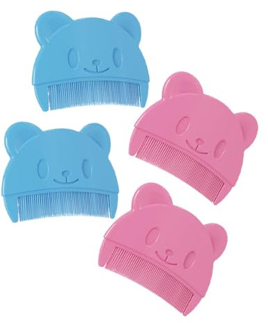 FOYTOKI 4pcs Comb Plastic Scalp Care Hair Shampoo Massager Combs for Newborn Boys Girls Cradle Cap Removal in Shower
