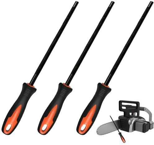 svpfuo 3 Pièces Lime Metal, Lime Tronconneuse, Lime Pour Chaine De Tronconneuse,Convient Pour L'affûtage Des Scies à Chaîne, Le Limage Des Scies à Chaîne, Les Outils Limage La Chaîne