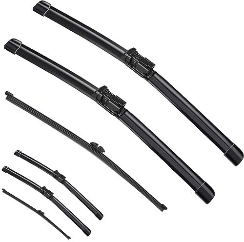 Limpiaparabrisas de Coche, para BMW X5 E70 2012-2013, escobillas de limpiaparabrisas Delanteras y traseras de Goma Blanda, limpiaparabrisas automático 24;+19;+15; 2012 2013 (: 6 limpiaparabrisas)