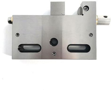 YiAndeli Rostfreier Stahl Hochpräziser Schraubstock, 0-100mm CNC Draht EDM Schraubstock Manuelle Klemme Drahtschneider Backenöffnungswerkzeug Für Kleine Werkstücke Silver,1