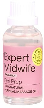 My Expert Midwife Peri Prep Your Bits Perineal Massage Oil - 30ml | Pregnancy & Labour Essential, Helps Reduce Tears & Supports Postnatal Recovery, Promotes Comfort During Birth, UK Made