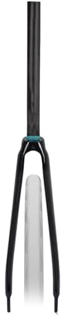 DHNCBGFZ Gravel 700C Kohlefaser Rennrad Starre Gabel 1-1/8 Gerades Rohr Fixed Gear Fahrradgabeln C/Scheibenbremse 9 * 100 Mm Schnellspanner