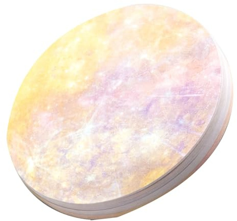 ZJchao Creative Planets Haftnotizen, Rundes Selbstklebendes Papier mit Fantasy-Design, für die Studienplanung, das Büro und den Heimgebrauch (Quecksilber)