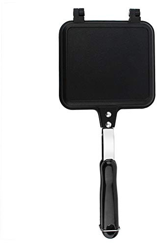 EOJDDPA Poêle à frire antiadhésive double face, gaufrier pour gâteau, toast, sandwich, matériau en aluminium de qualité supérieure, résistant aux hautes températures, robuste, durable,