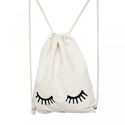 Turnbeutel Lashes // Jutebeutel/Gymbag/Rucksack/Hipster/Beutel/Sportbeutel/Baumwolle