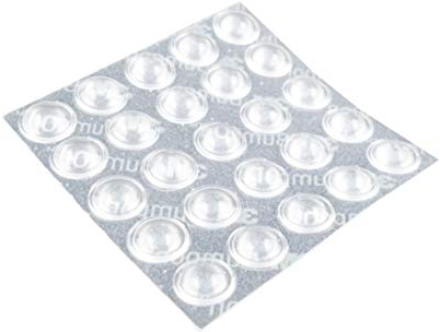 Naths Hardware® | Elastikpuffer transparent selbstklebend 25 Stück | Anschlagpuffer 8mm | Gummi Türpuffer | Möbelpuffer Schutzpuffer Silikon Puffer Gummipuffer Anschlagdämpfer Wandpuffer