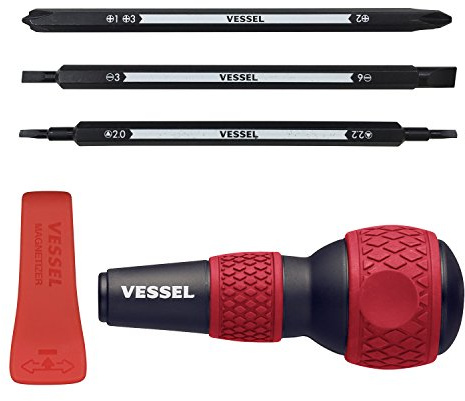 VESSEL Ball Handle Replacement Driver for Home Use, 220W-BC3A, Phillips, Screwdriver Set
