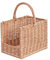e-wicker24 Panier en osier pour bois de cheminée, panier à bûches, à bois avec poignée et fond en contreplaqué (44 x 28 H: 30/46)