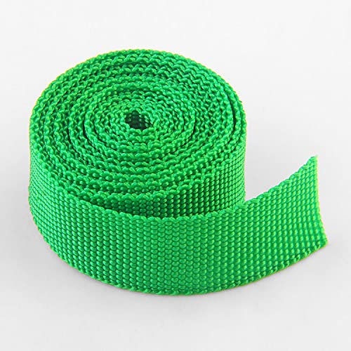 LIANYG Schrägband 100 Yards/Lot 23mm Breite Bandbandband zum Nähen Gurtband PP Kleidungsrücksack Backband schwarz blau gelb lila rot weiß grün grau 673 (Color : Grass Green 23mm)