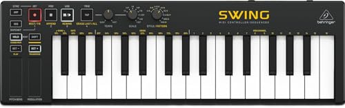 Behringer SWING 32-Key USB MIDI Controller Keyboard with 64-Step Polyphonic Sequencing, Chord and Arpeggiator Modes