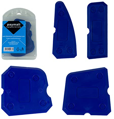Fugenglätter Set 4-tlg Groß - Fugenabzieher Set für Silikon und Acryl