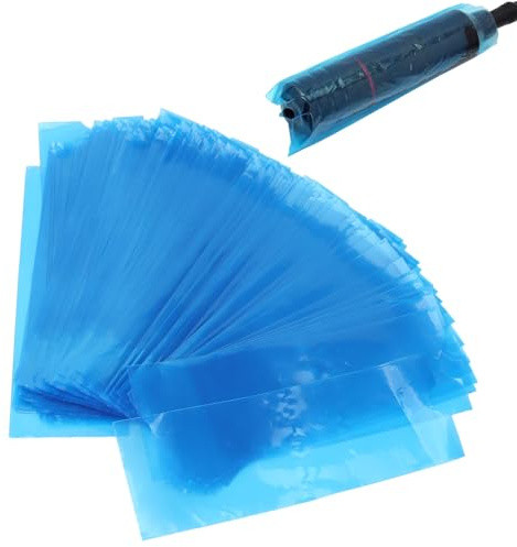 Blue Tattoo Machine Cover Filter - 200pcs Disposable Pencil Bags, Plastic Sleeves and Accessories for Artists