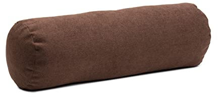 Gözze - Cojín cilíndrico con cremallera, Darco, 60 x 20 cm - Marrón chocolate