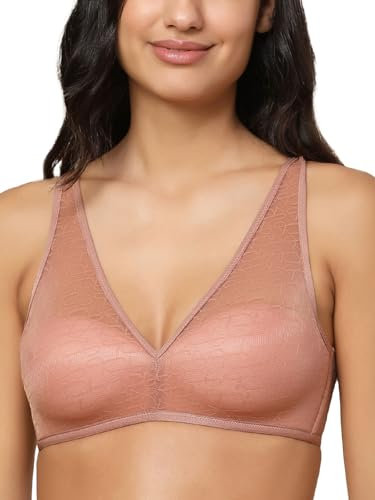 Triumph Women's Signature Sheer P EX Bra, Semi-Transparent NA, Toasted Almond, 36B