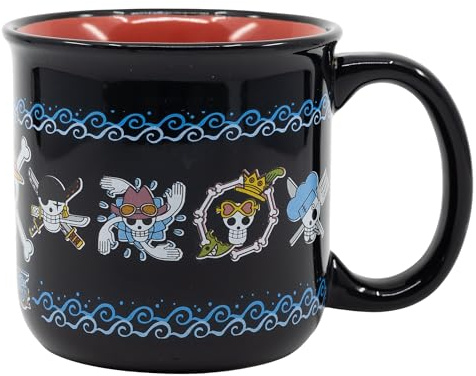 Stor Tazza in Ceramica One Piece 400ml - Tazza Colazione con Design Originale - Adatta Microonde e Lavastoviglie - Perfetta per Caffè, Tè e Cioccolata