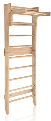 COSTWAY Sprossenwand Quadro Klettergerüst Indoor Kletterwand, Turnwand Klettergerüst Outdoor mit Abnehmbarer Stangen & Montagezubeöre, Gymnastikgerät Turnreck für Kinder und Erwachsener