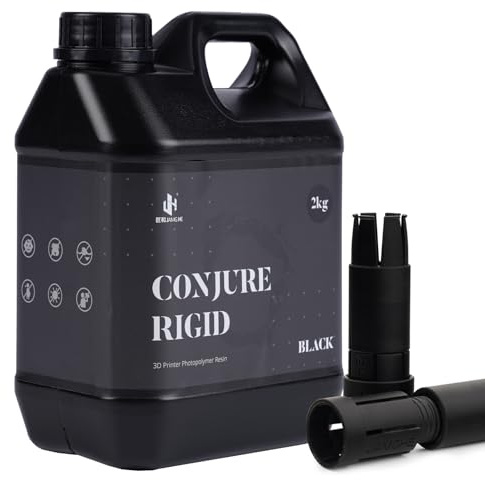 Chitu Systems Conjure Rigid Resin mit ingenieurähnlichen Eigenschaften für funktionelle Gadgets Harzdruck, geringe Schrumpfung für gelenkige Figur LCD 3D-Druck (Schwarz, 2000g)