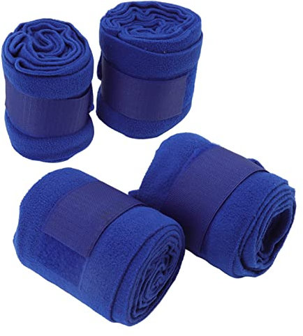 Cyrank 4 Stück Pferde-Beinbandagen, 250 cm X 12 Cm/98,4 Zoll X 4,7 Zoll Pferde-Polo-Beinbandage, Klassische Bandage Für Pferde, Atmungsaktiver Gelenkballschutz, Pferdebeinbandage