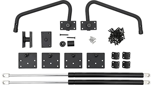 Murphy - Kit per letto matrimoniale deluxe Murphy, con molla a gas a due stadi, tutto l'hardware per armadio pieghevole a parete, kit per letto Murphy fai da te, facile da tirare verso il basso e