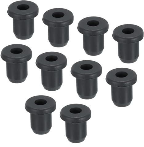 QUARKZMAN 40pz Passacavo in Gomma a Forma di T, Diametro 6mm Diametro Interno 3,5mm Protezione Sigillante per Fori Flessibili per Cavi Tubi, Nero
