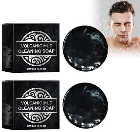 Barra De Jabón Facial, Jabón Natural, Limpiador Facial Sólido, Piel Limpia, Limpieza Facial, Exfoliante Natural, Bar Limpiador E Hidratante Para Rostro Y Cuerpo, 2 Piezas