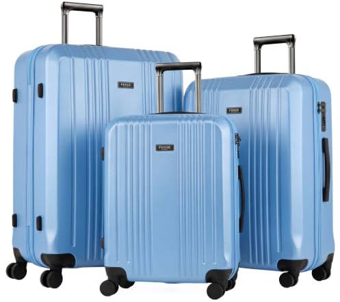 FERGÉ Kofferset 3 teilig Hartschale TSA-Zahlenschloß Cannes Reisekoffer Trolley-Set (Handgepäck, L, XL) 3er Set Hartschalenkoffer Roll-Koffer 4 sanfte Rollen - sehr robuster Polycarbonat Koffer