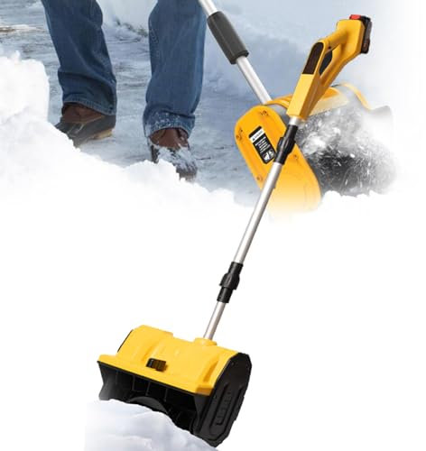 Cplsntaeam Pala da Neve Senza Fili Compatibile con Batteria, Pala da Neve elettrica per vialetto Distanza di Lancio Massima di 8 m, Pala elettrica