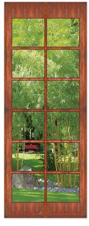 Türtapete Selbstklebend Fenster Wald Tür Türtapete Selbstklebend Türposter,Fototapete Selbstklebend 3D Pvc Türaufkleber Diy Türbild,Türfolie Poster Tapete B77 x H200cm
