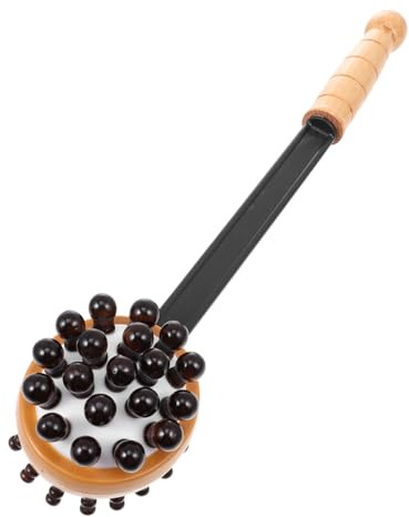 KOMBIUDA Martillo Masajeador de Madera para Alivio de Estrés y Masaje Corporal Superficie Lisa, Herramienta Portátil Adecuado para Espalda y Brazos